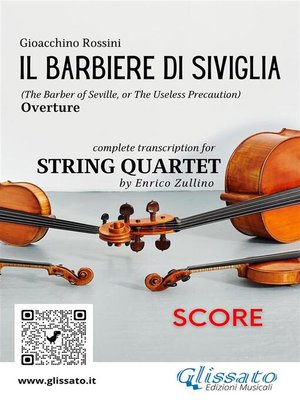 cover image of Score of "Il Barbiere di Siviglia" for String Quartet